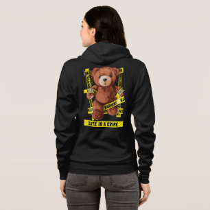 Veste À Capuche Nounours policier en ours en peluche mignon