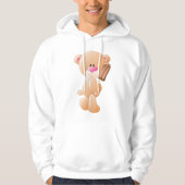 Veste À Capuche Nounours tenant une sucette glacée au chocolat (Devant)