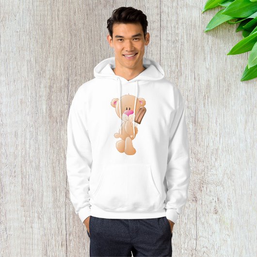 Veste À Capuche Nounours tenant une sucette glacée au chocolat
