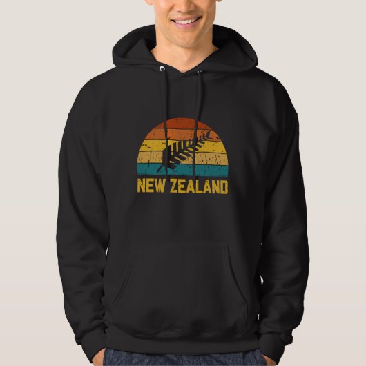 Veste À Capuche Nouvelle-Zélande Rétro  (Devant)