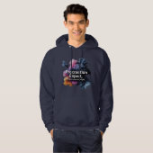 Veste À Capuche Nuage de fumée graphique Sweatshirt gras (Devant entier)