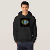Veste À Capuche Nuage de l'espace d'étoile de nébuleuse de crabe (Devant entier)
