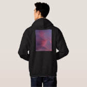 Veste À Capuche Nuages roses bleus (Dos entier)