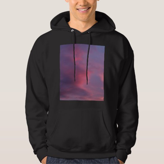 Veste À Capuche Nuages roses bleus (Devant)