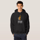Veste À Capuche Nugs pas de drogues Funny Chicken Nuggets (Devant entier)