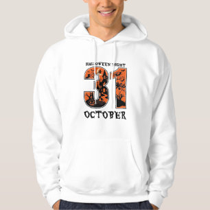 Veste À Capuche Nuit d'Halloween Maison Hantée d'Octobre Sorcière 