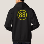 Veste À Capuche numéro, 88, dans un cercle (Dos)
