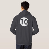 Veste À Capuche Numéro dix (Dos entier)