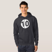 Veste À Capuche Numéro dix (Devant entier)