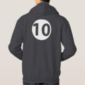 Veste À Capuche Numéro dix (Dos)