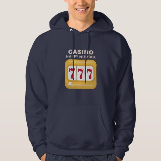 Veste À Capuche Numéro heureux (Devant)