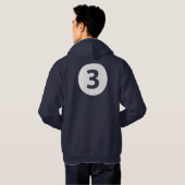 Veste À Capuche Numéro trois (Dos entier)