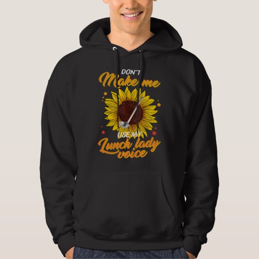Veste À Capuche N'utilisez pas ma voix de dame de cantine Mesdames (Devant)