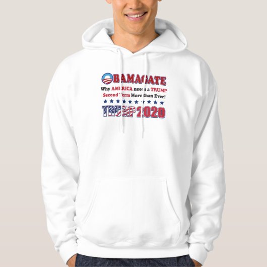 Veste À Capuche Obamagate - Trump 2020 (Devant)