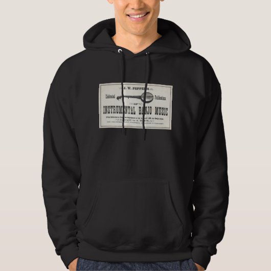 Veste À Capuche Obscurité Hoddie de musique de banjo (Devant)