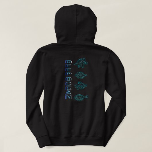 Veste À Capuche Océan profond (Design dos)