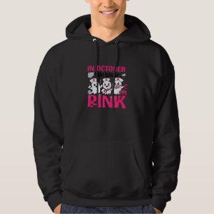 Veste À Capuche Octobre, nous portons le rose, infirmière, sensibi
