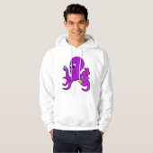 Veste À Capuche Octopus comme enseignant avec équipement de labora (Devant entier)