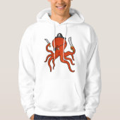 Veste À Capuche Octopus comme Pirate avec épée et couteau (Devant)