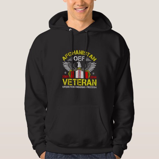 Veste À Capuche Oef Vétéran Ted Afghanistan Opération Enduring Fre (Devant)