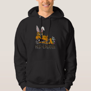 Veste À Capuche Oeufs Cavateur Bunny Tracteur Leopard Oeufs Joyeux