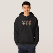 Veste À Capuche Œufs de Lapin Mignon (Devant entier)