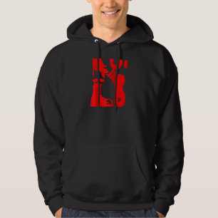 Veste À Capuche Oi Ska Music Punk Boots Rock Fans Red Raglan