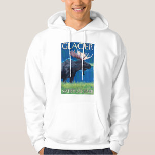 Veste À Capuche Oie à la nuit - Parc national des Glaciers, MT