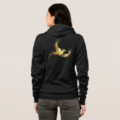 Veste À Capuche Oiseau doré sur fond noir (Dos entier)