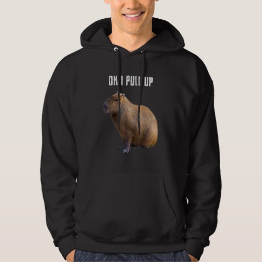 Veste À Capuche Ok je monte Capybara (Devant)