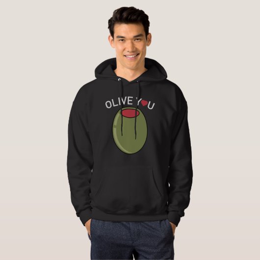 Veste À Capuche Olive You (Devant entier)