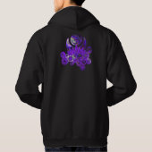 Veste À Capuche OM LOTUS Design violet (Dos)