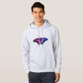 Veste À Capuche Omnisexual Pride Flag Swallowtail Butterfly (Devant entier)