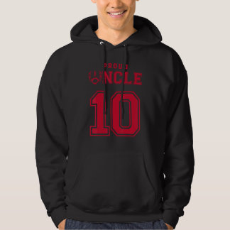 Veste À Capuche Oncle Fier De Football Numéro 10 R Personaliz