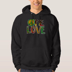 Veste À Capuche One Love Jamaica Rasta Reggae Peace Black History