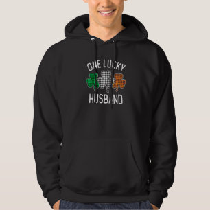 Veste À Capuche One Lucky Husband St Patrick's Day Irish Flag Plai