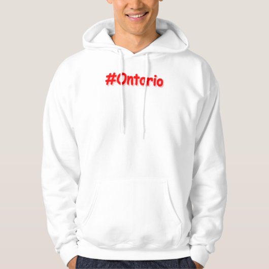 Veste À Capuche "#Ontario" Joli design. Commandez dès maintenant (Devant)