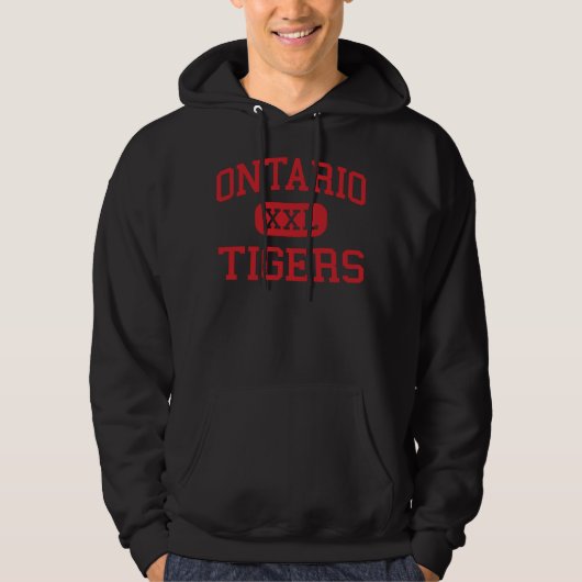 Veste À Capuche Ontario - tigres - lycée - Ontario Orégon (Devant)