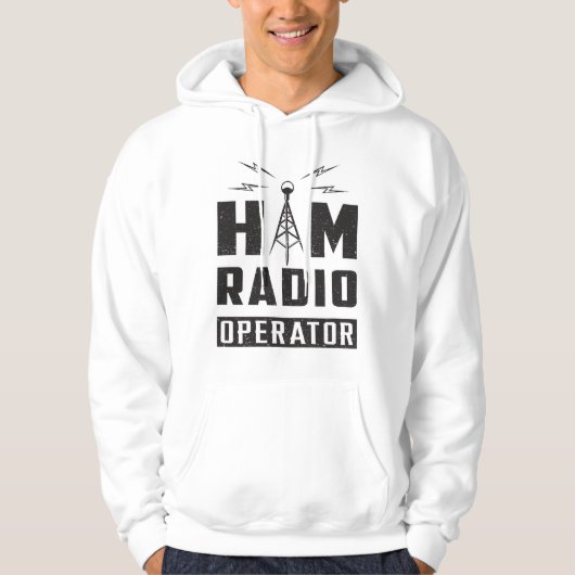 Veste À Capuche Opérateur de fréquences radioamateur HAM Antenna D (Devant)