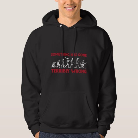 Veste À Capuche Opérateur vidéo Nerd de l'évolution de l'humanité (Devant)