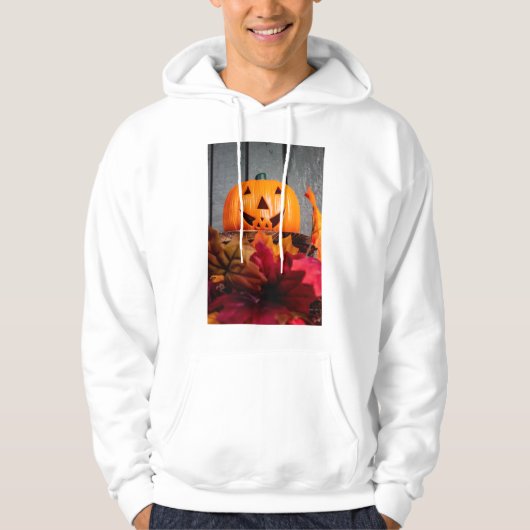Veste À Capuche Orange d'octobre (Devant)