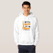 Veste À Capuche Orange d'usage de la leucémie I pour mon ami 37 (Devant entier)