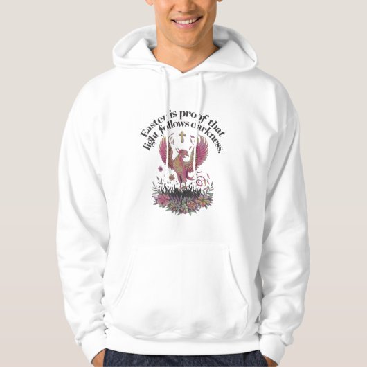 Veste À Capuche Oreiller à lancer léger de Pâques - Devis d'espoir (Devant)