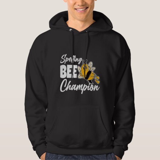 Veste À Capuche Orthographe Bee Champ (Devant)