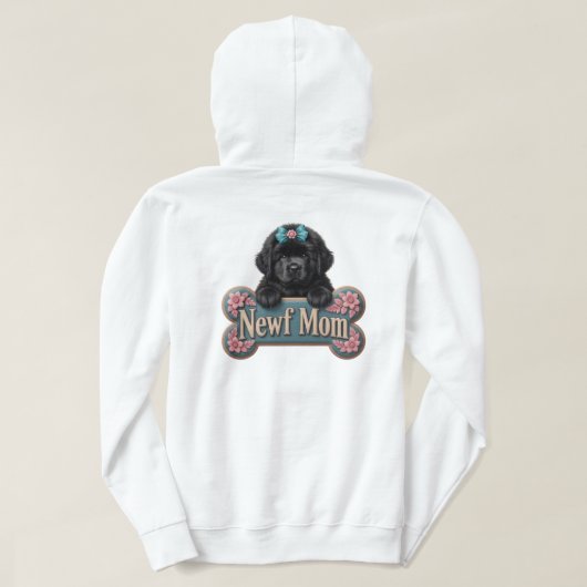 Veste À Capuche Os de maman Newf (Design dos)