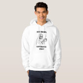 Veste À Capuche Os secs, esprit caféiné (Devant entier)