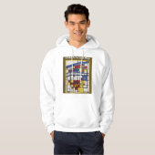 Veste À Capuche OSAKA central map Piet Mondrian style (Devant entier)