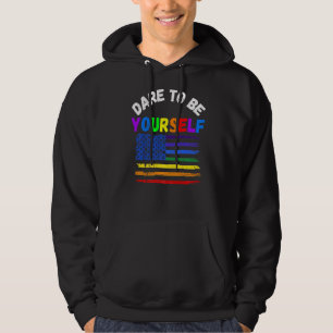 Veste À Capuche Osez Être Votre Fierté Marche Mignonne Lgbt Égalit