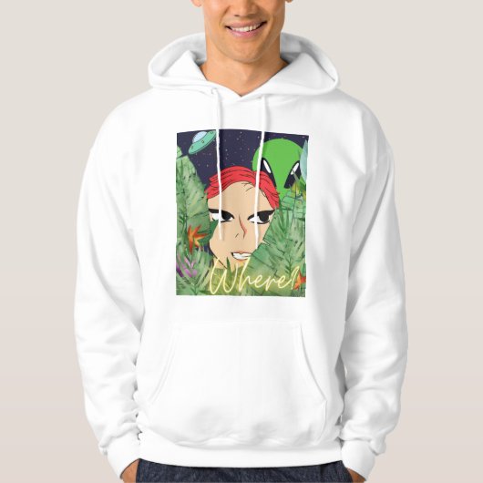 Veste À Capuche où est l'alien (Devant)