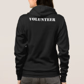 Veste À Capuche Ouatine de la fermeture éclair des femmes (Dos)